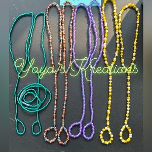 Handmade Beaded Footless Sandals